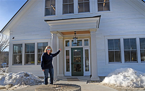 Ellen Burt at Stowe Electric’s new headquarters on Moscow Road. Photo by Gordon Miller